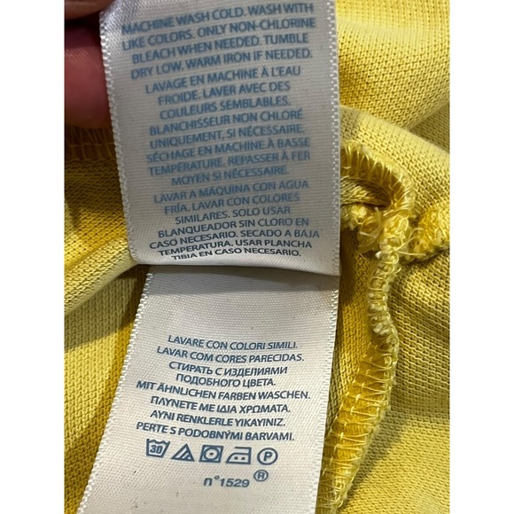 Ralph Lauren Polo Collared Solid Yellow Dress Baby Size 3 months Casual Preppy - Picture 4 of 6